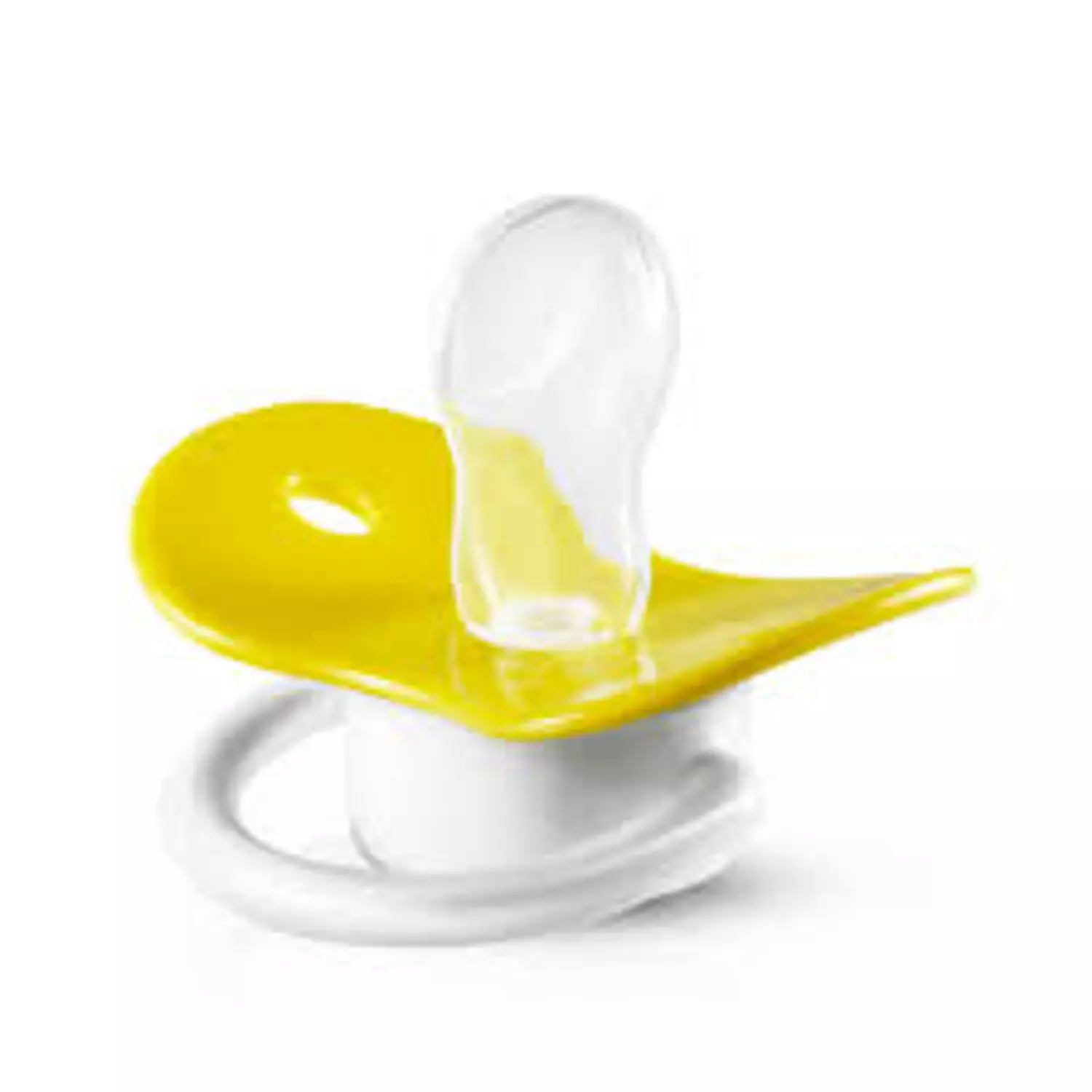 BUBBLES BEVELED SOOTHER NEWBORN YELLOW image
