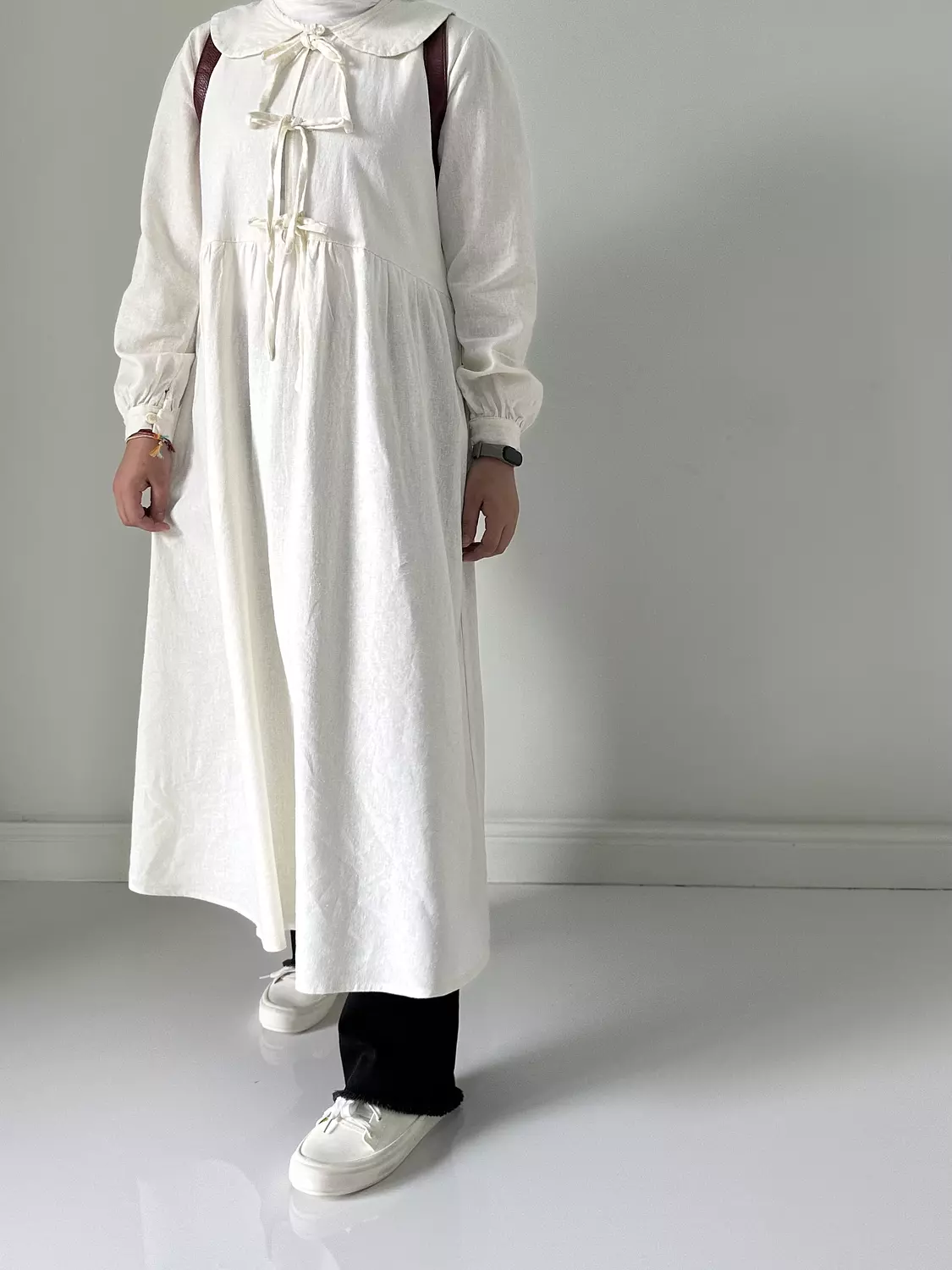 Off white linen tunic (T)  7