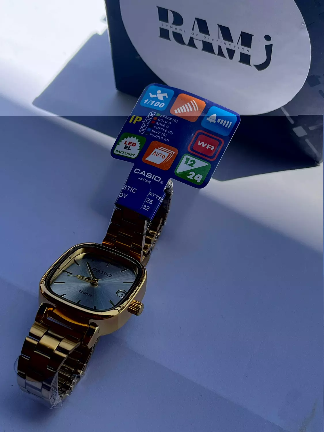 Female old money casio Gold x White 2