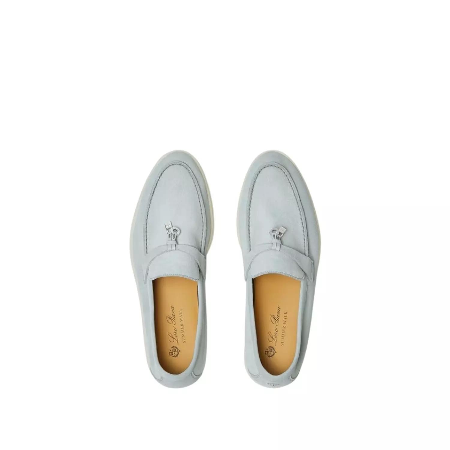 Loro Piana Summer Charms Walk Loafer Suede Spring Waterfall Melange 3