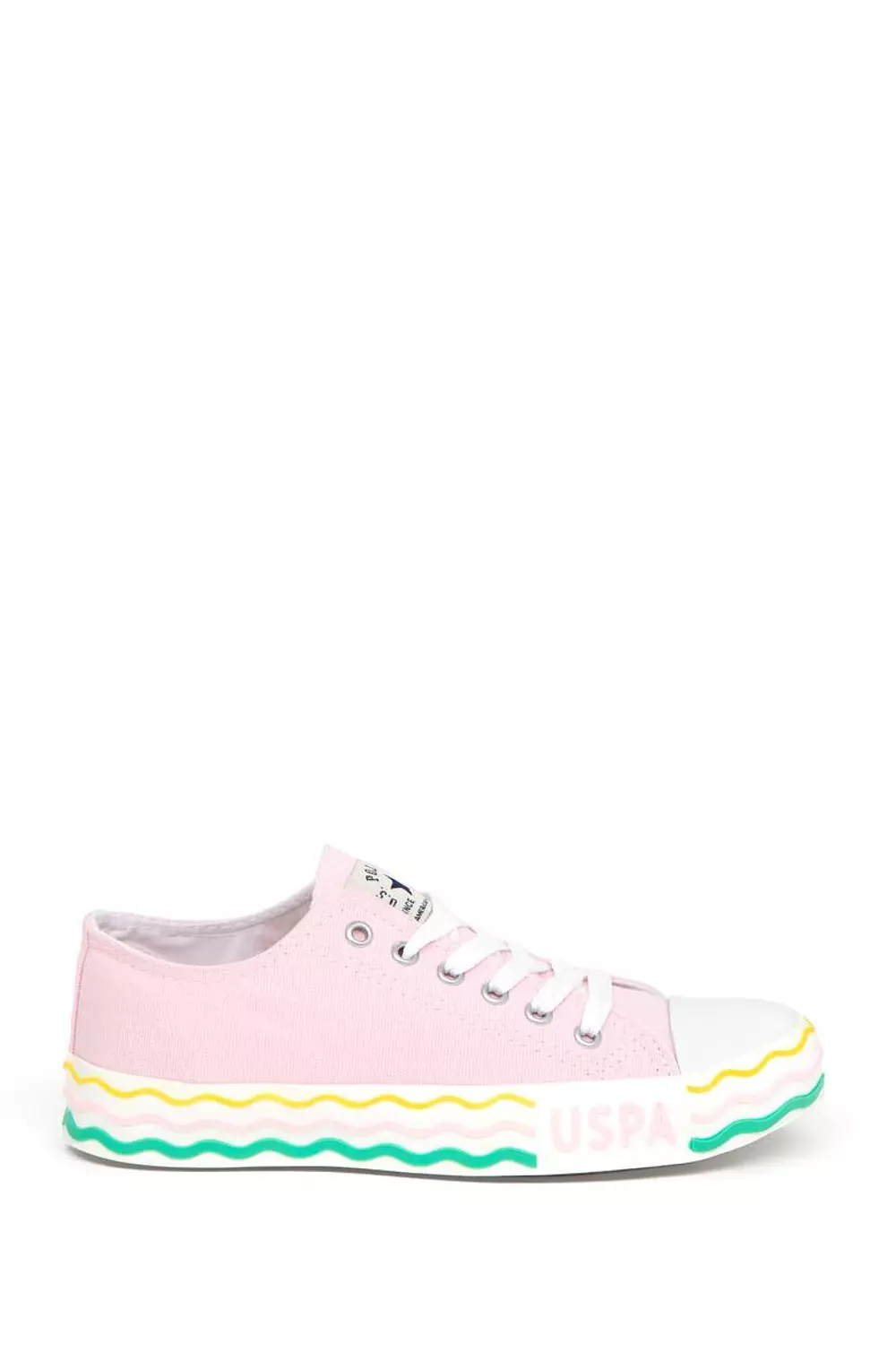 U.S. Polo Assn. Pink Canvas Sneakers – Wave Sole hover image
