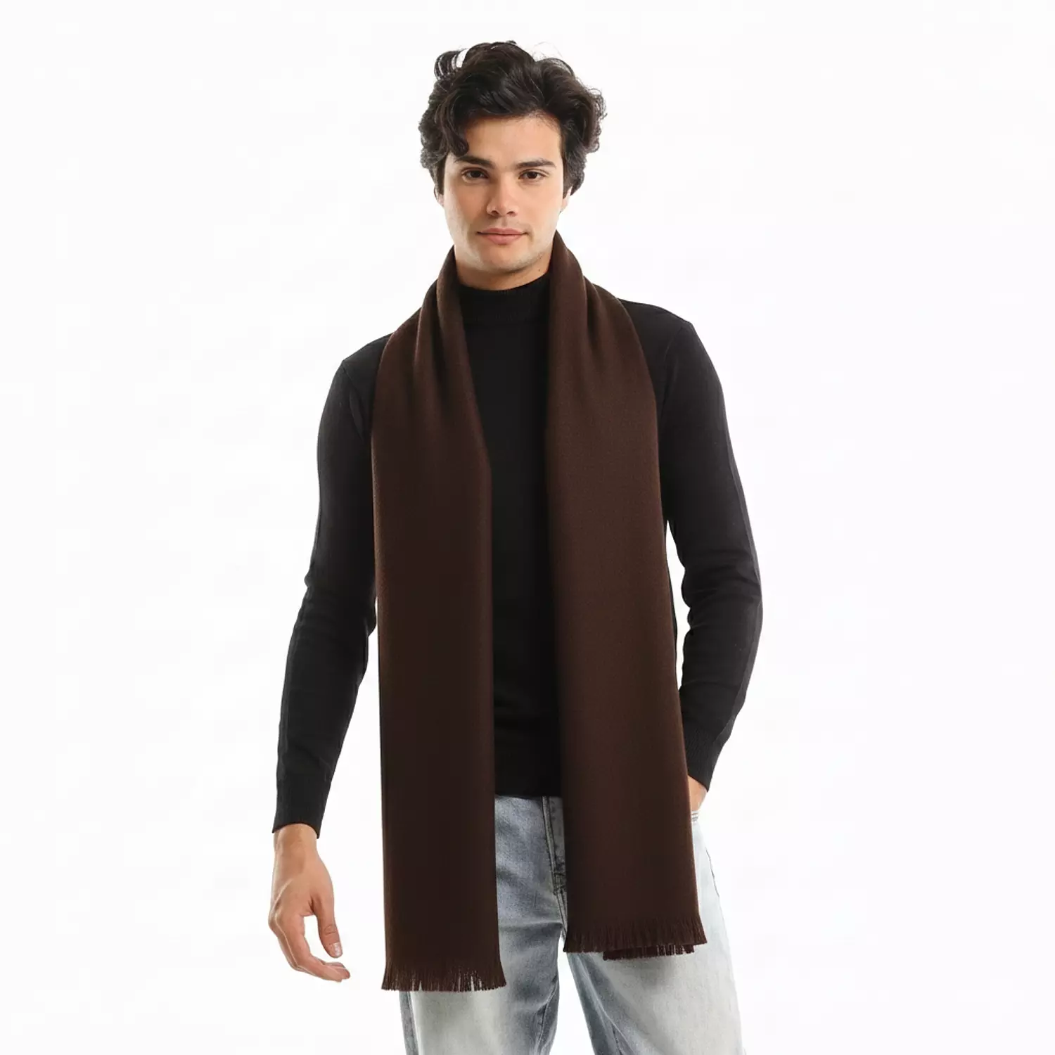 Classic Scarf - 5023 - Dark Brown image