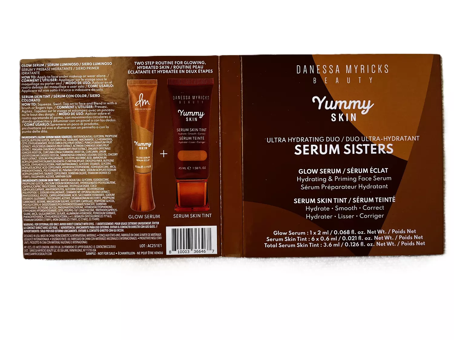Danessa yummy skin Glow Serum 2ml & Serum skin tint 0.6ml x6 image