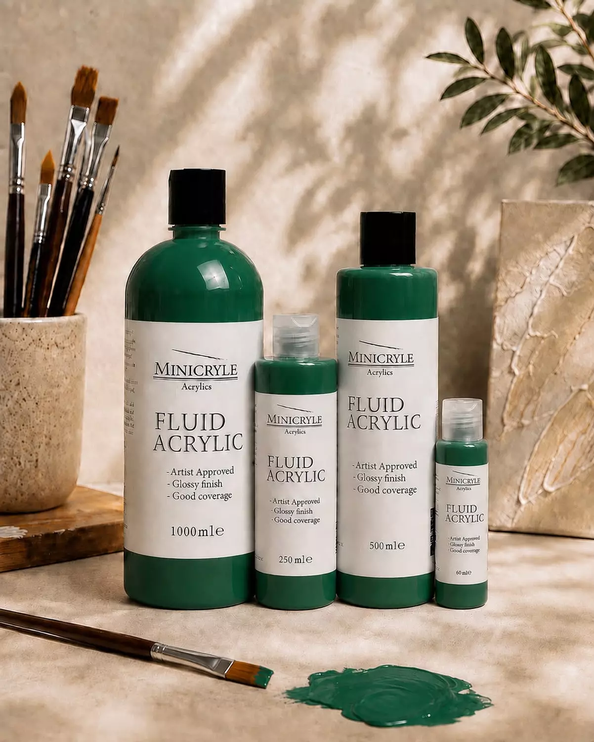 Green fluid color image