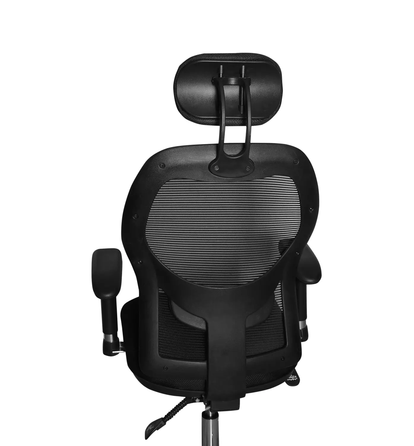 #104كرسي شبك عالي هيد ريست اسود 6