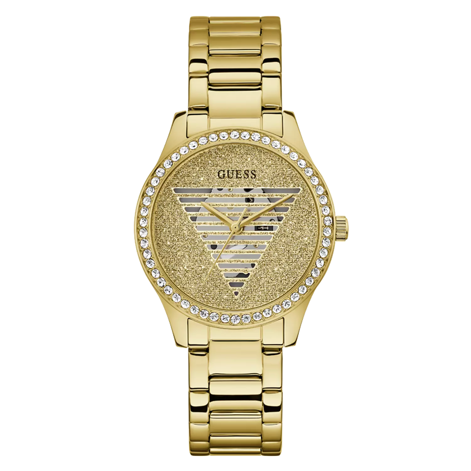 Guess GW0605L2 Watch For Ladies Case Color Gold Tone - Round Shape Stainless Steel Bracelet image