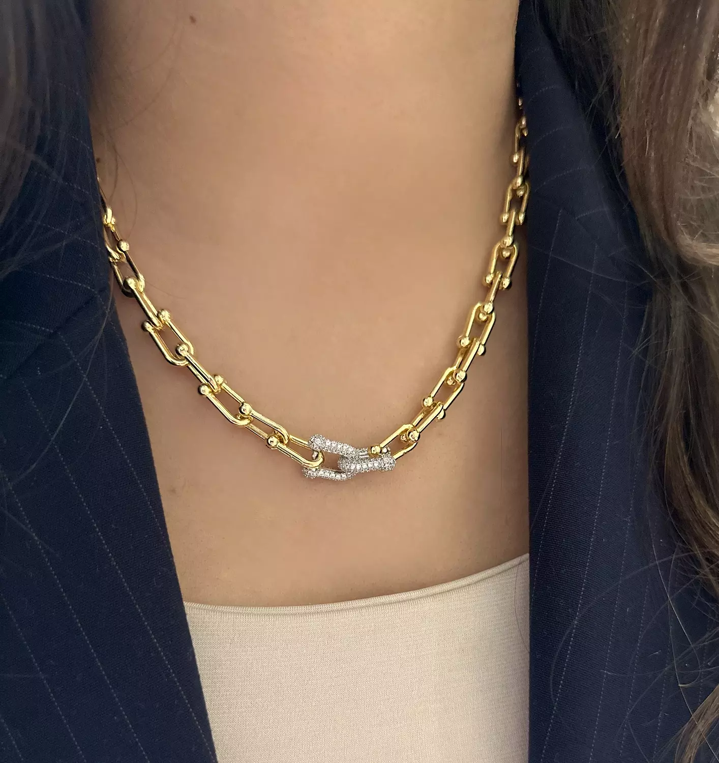 Silvery Tiffany Necklace  image