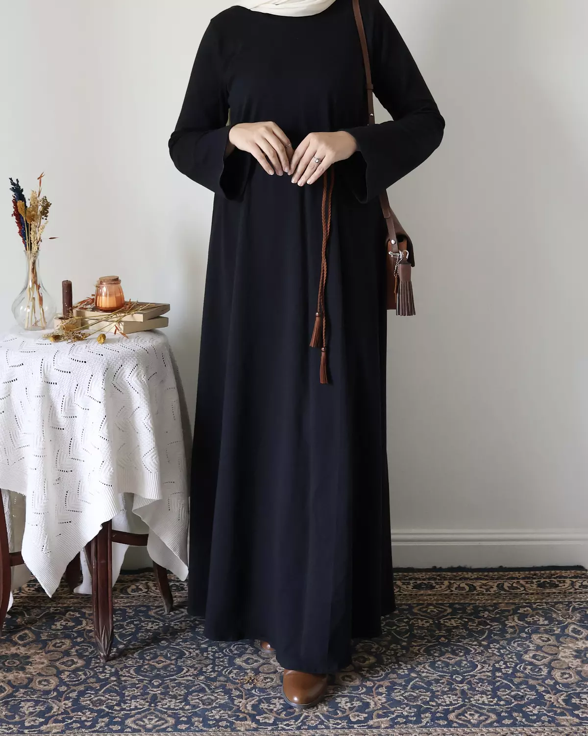 Black Cotton Dress image