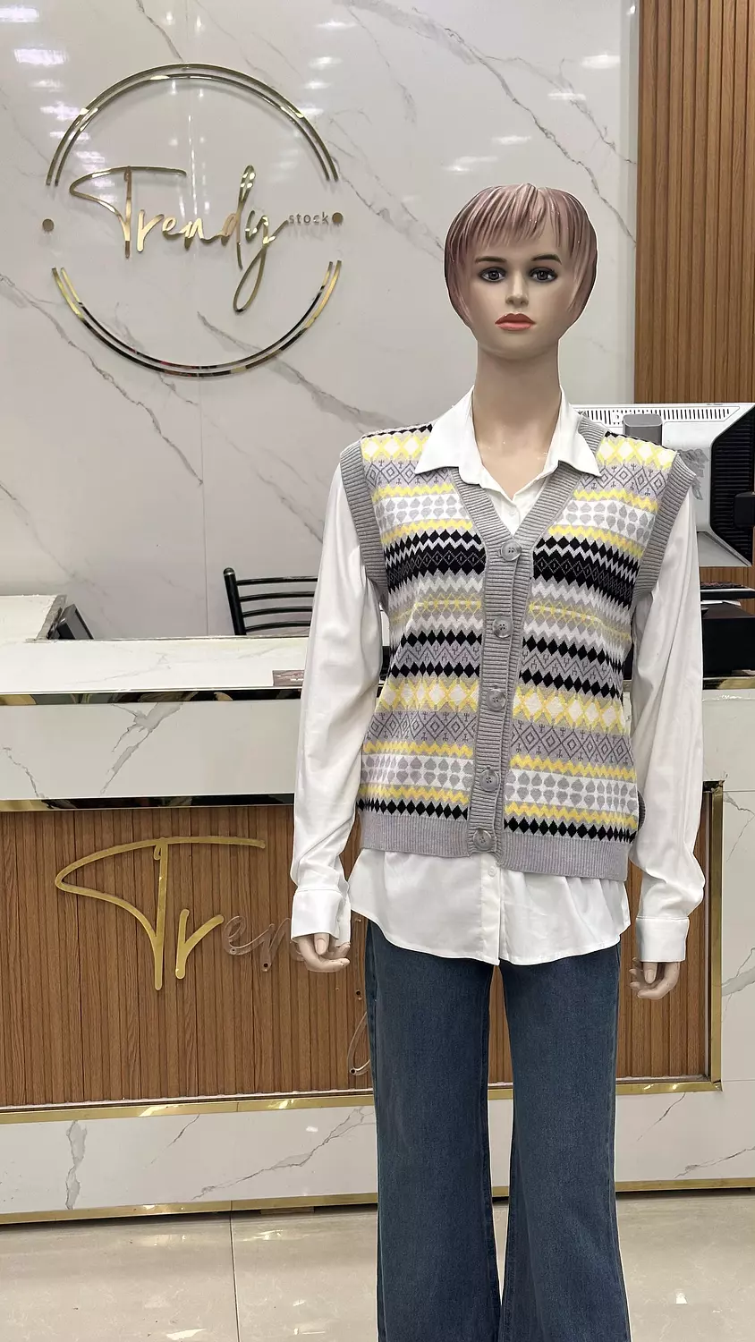 Knitted Sleeveless Vest 5