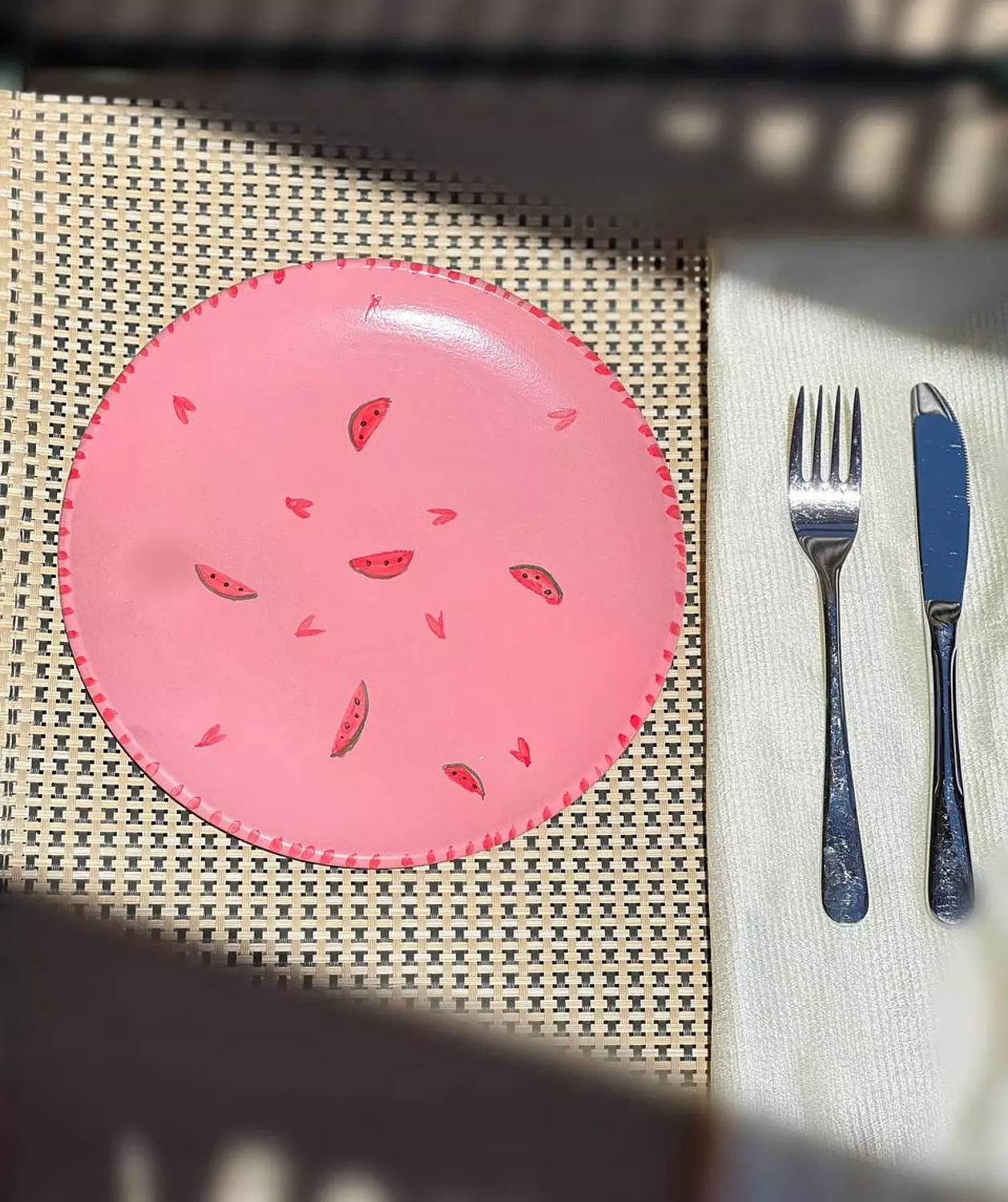 Pink Batykha plate (food safe) image
