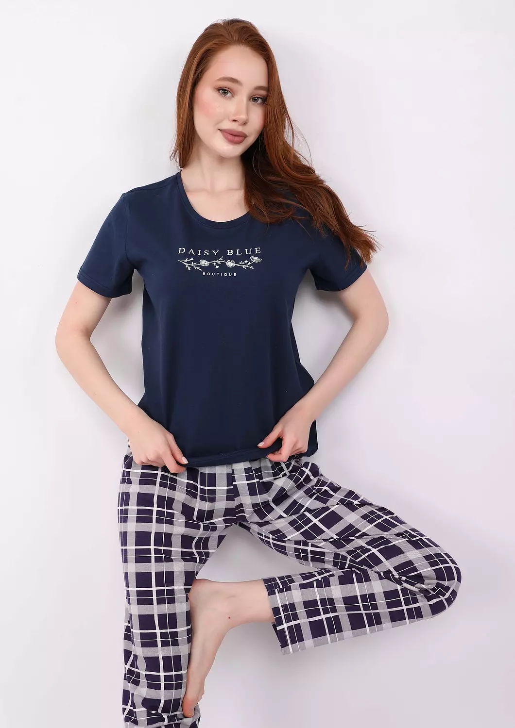 S136 COZY CLASSIC FULL-LENGTH PANTS PAJAMA SET 3
