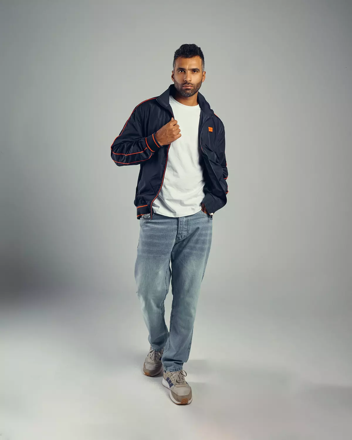 Hermes Navy Zip Up Sportive Jacket hover image