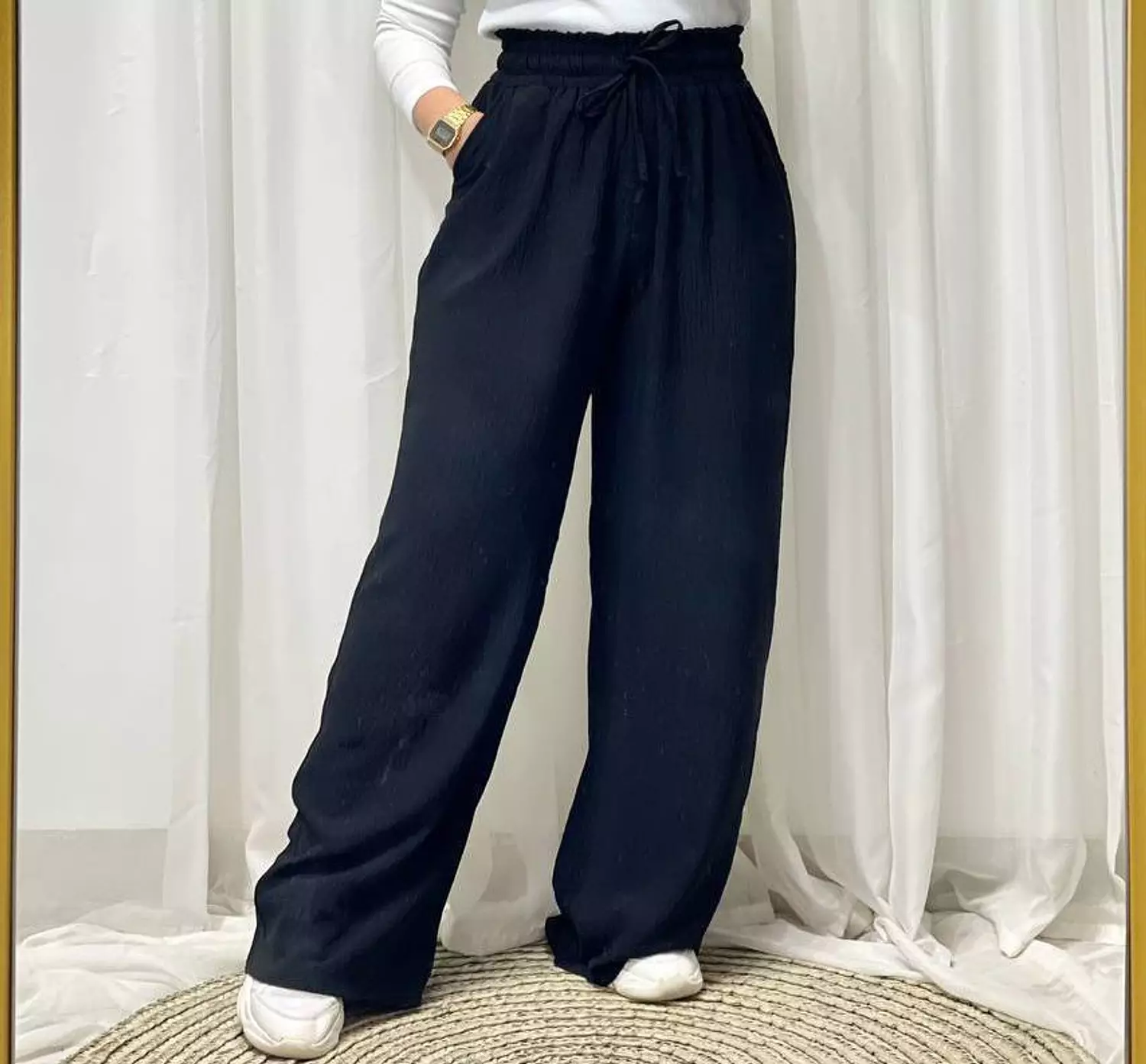 Wideleg linen pants 1