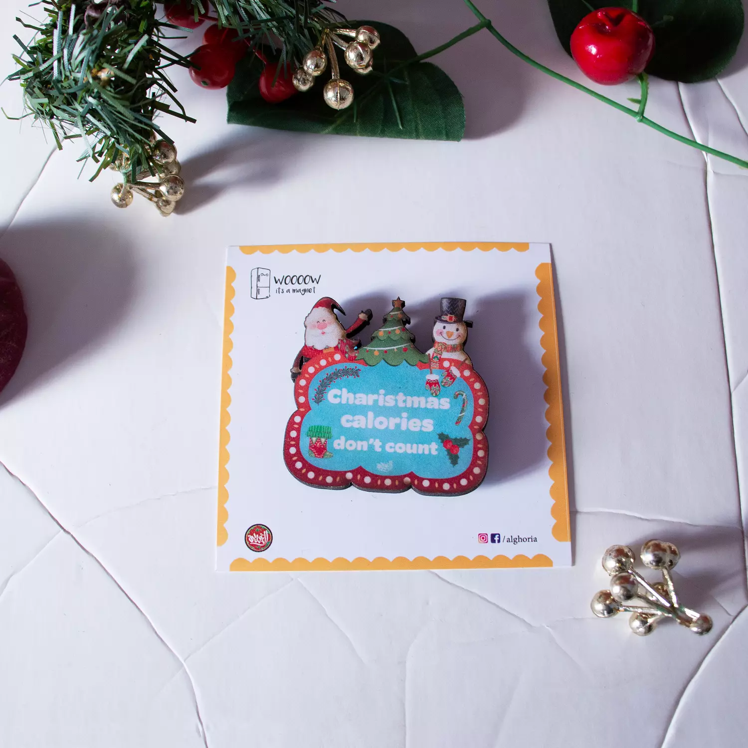 Chrsitmas Vibes Fridge Magnet 3