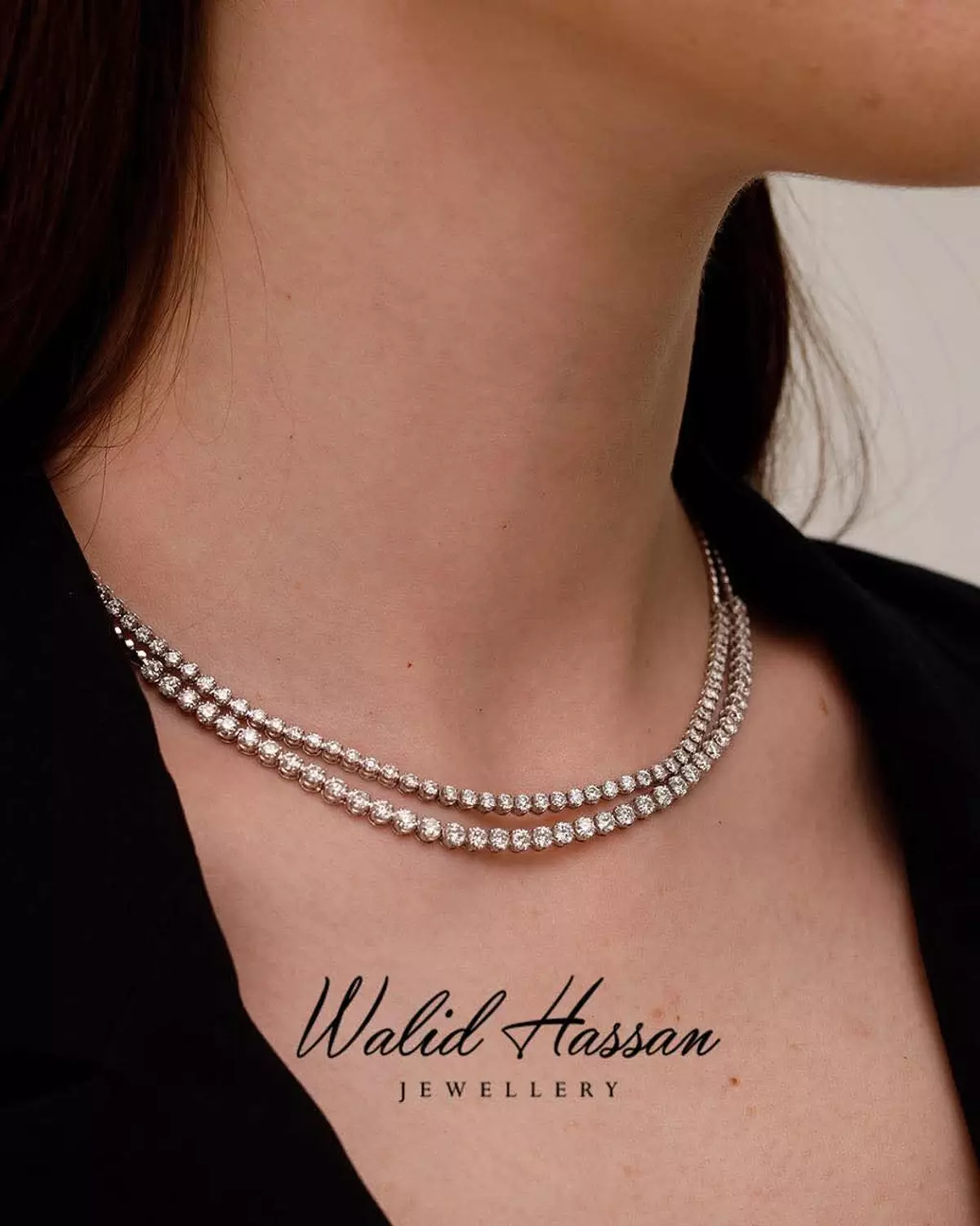 diamond tennis necklace 1358 1