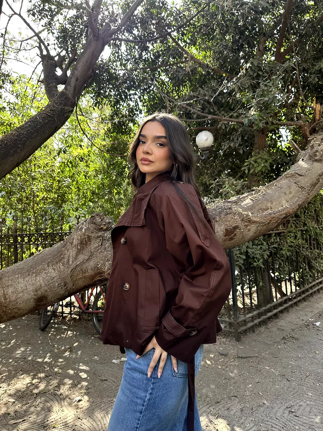 Cropped Trench Coat 37