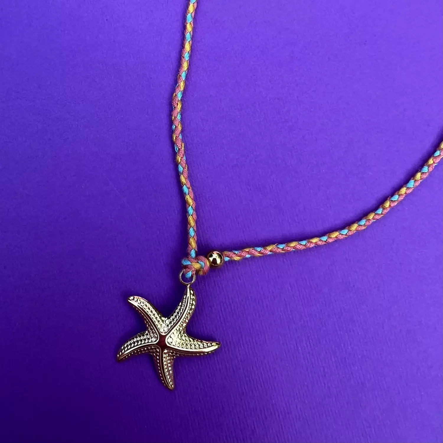 Orange Starfish Necklace  image