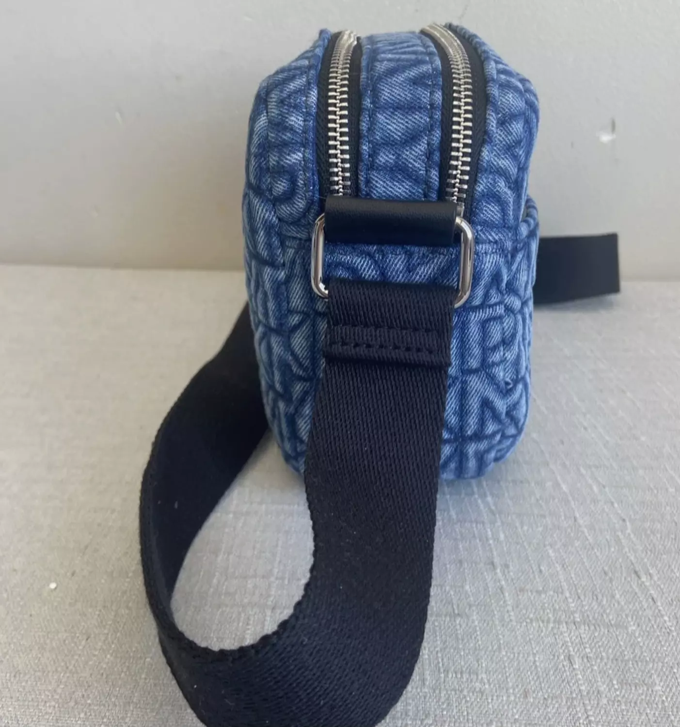 Dkny Monogram Denim Crossbody Bag  2