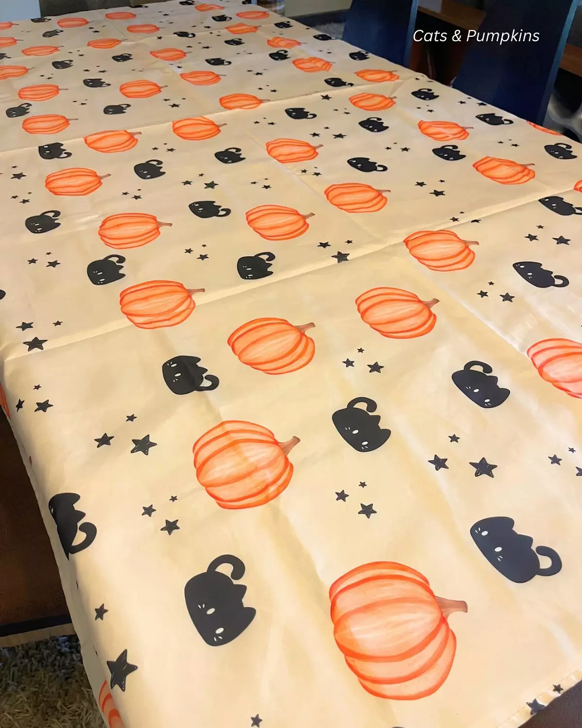 Cats & Pumpkins Halloween Tablecover image