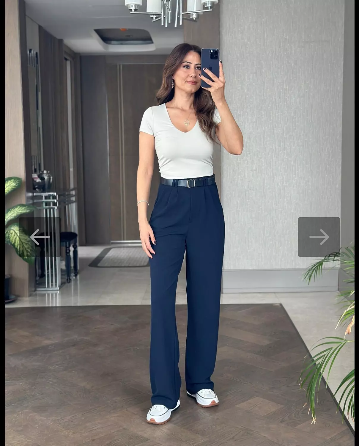 Navy Blue Classic Pants  2