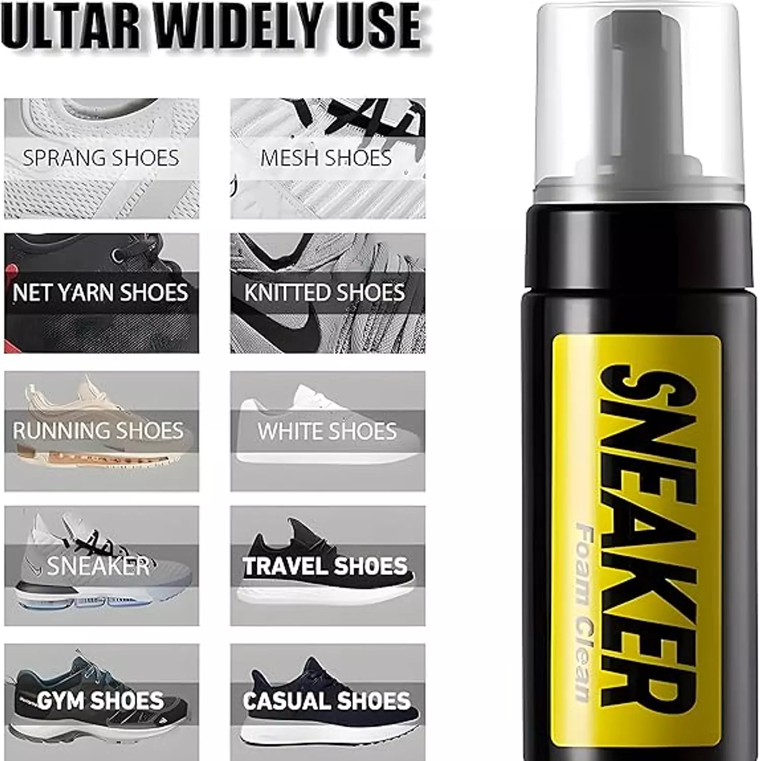 Generic Sneaker Cleaning Kit - Cleaning Brush, Foam, Wipes - Universal Kit for Sneakers & Cochi 5