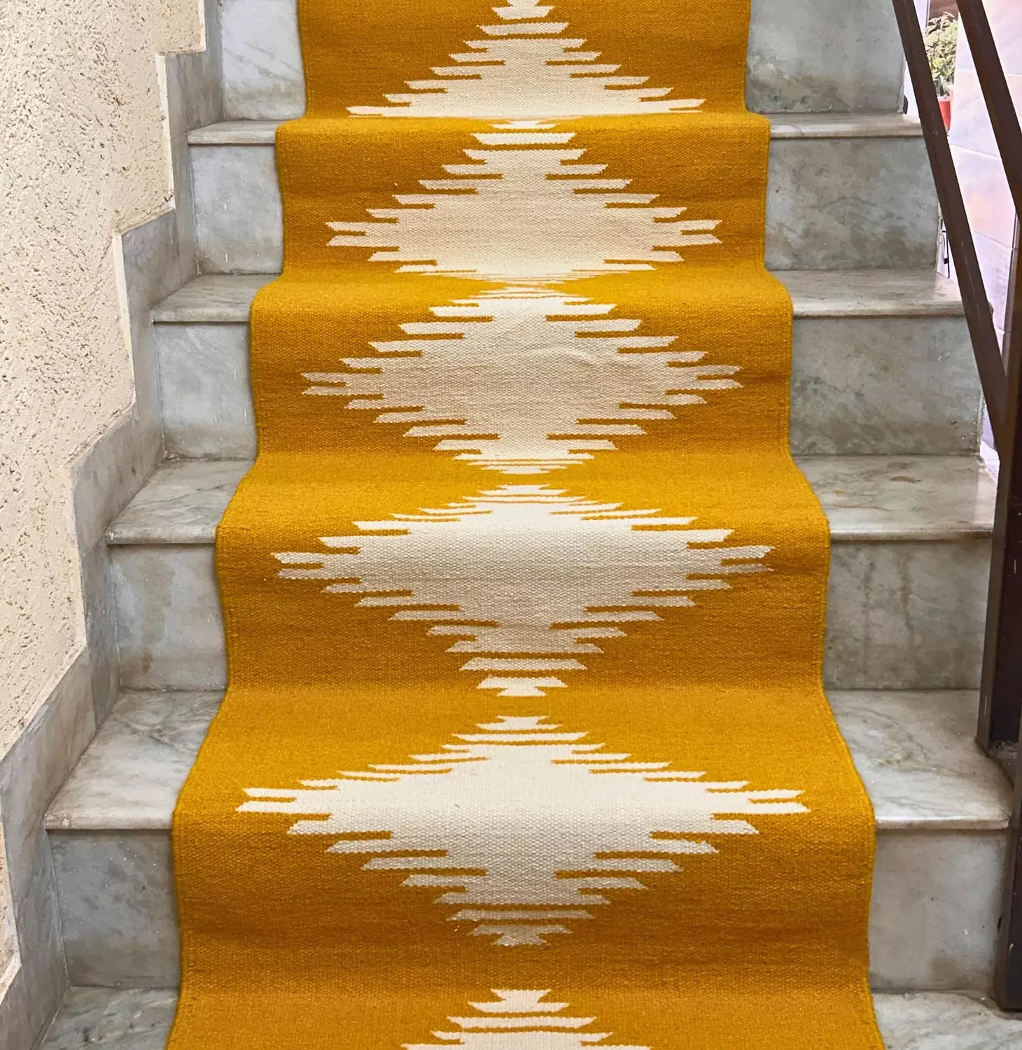  Crowned Mustard Kilim Rug image