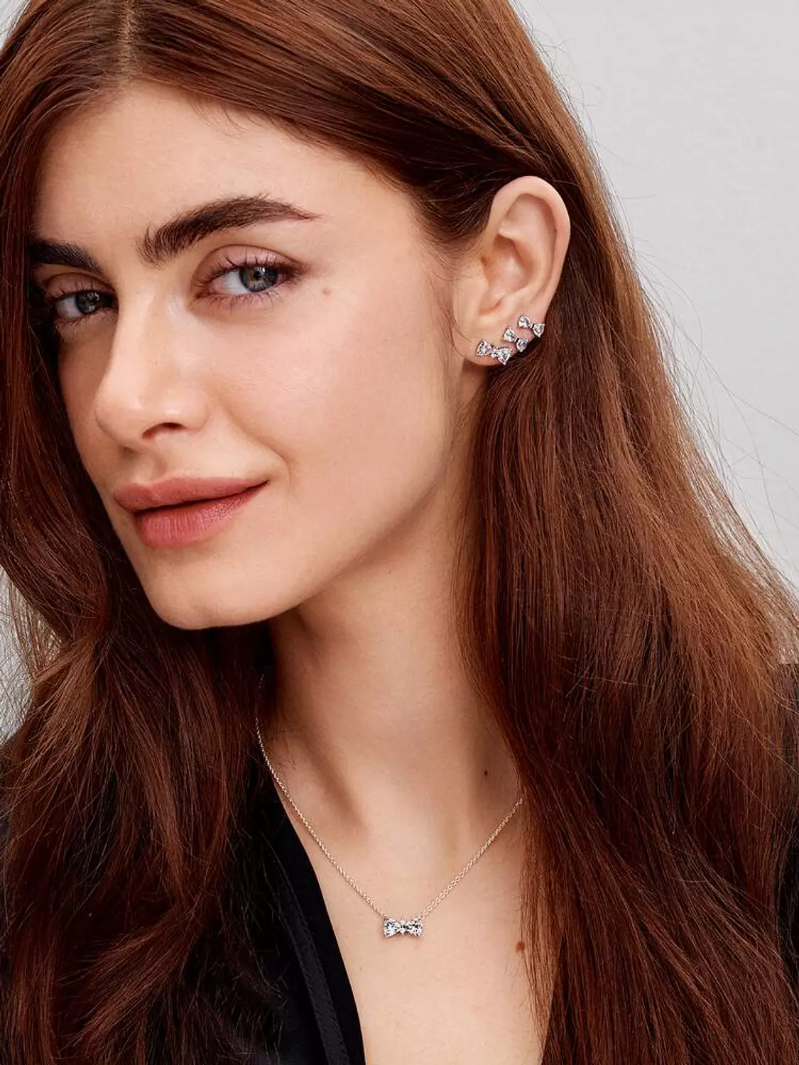 Sparkling Small Bow Stud Earrings 2