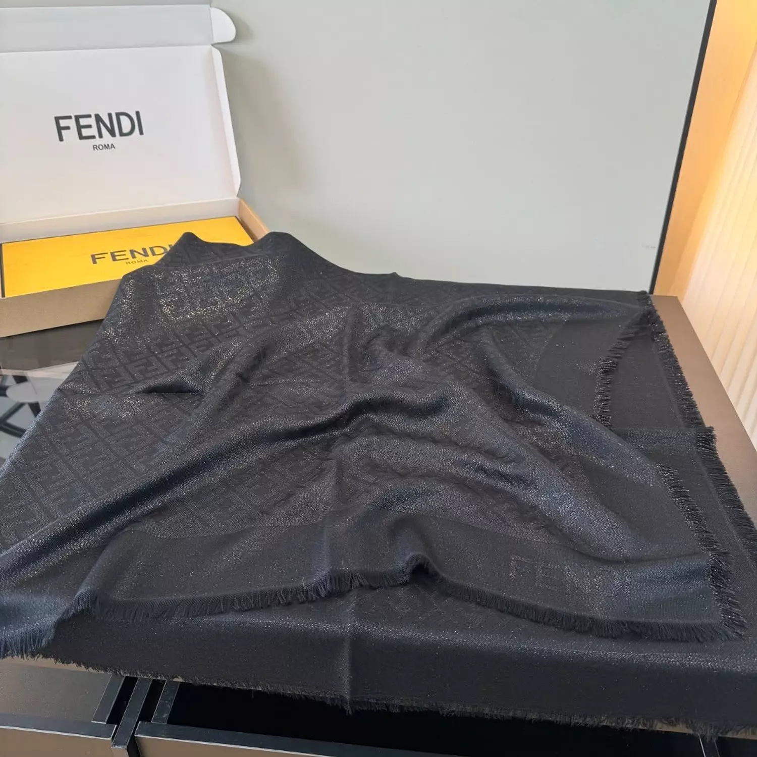 Fendi silk-wool scarf 3
