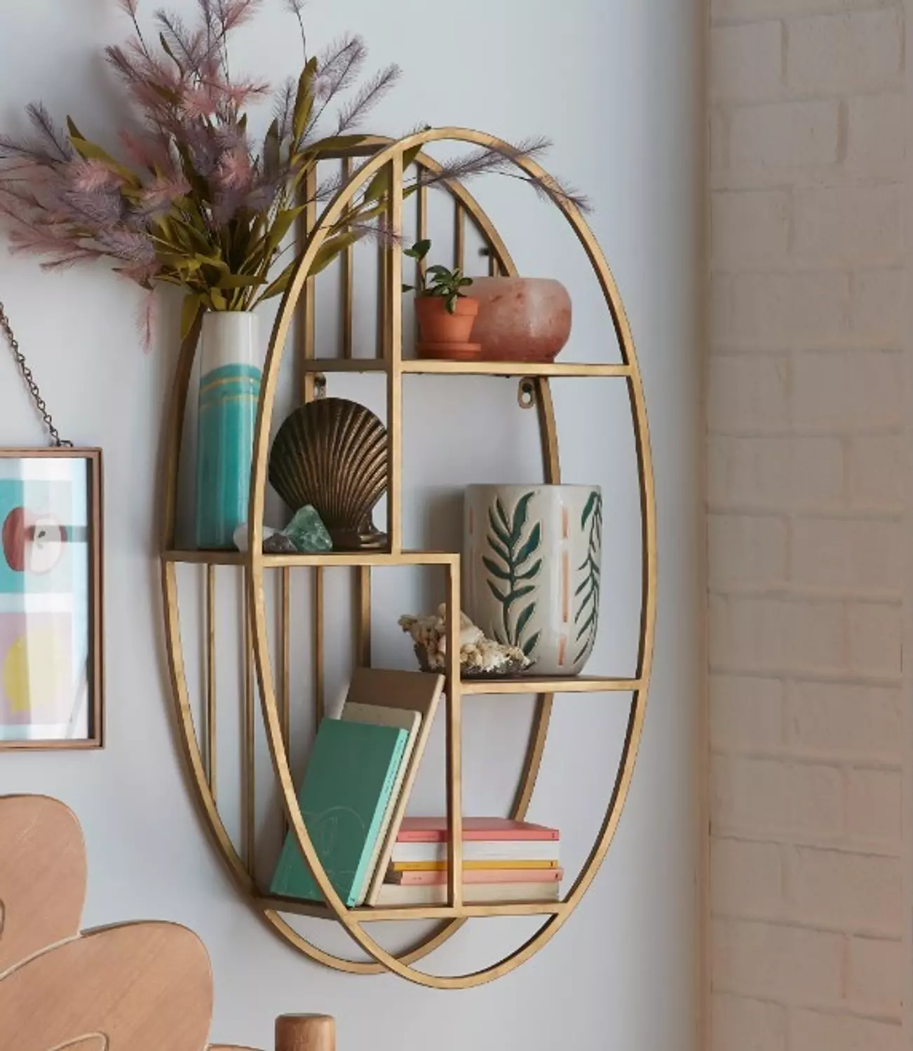 Oval wall display unit image