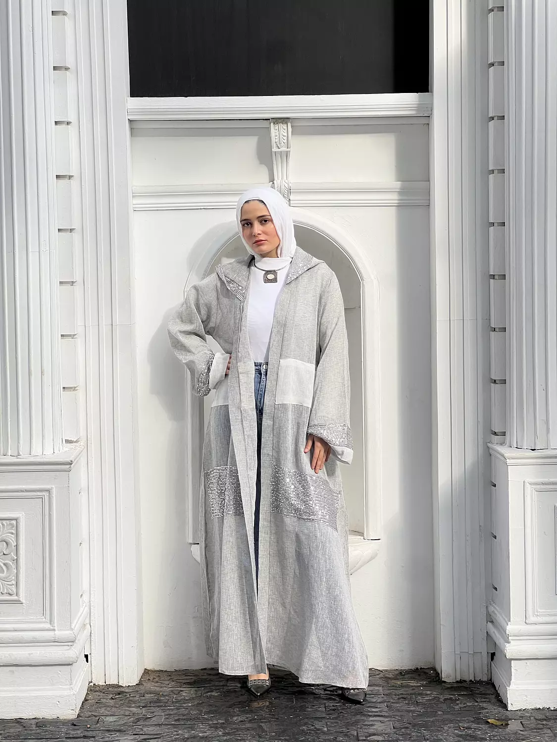 Grey kimono image