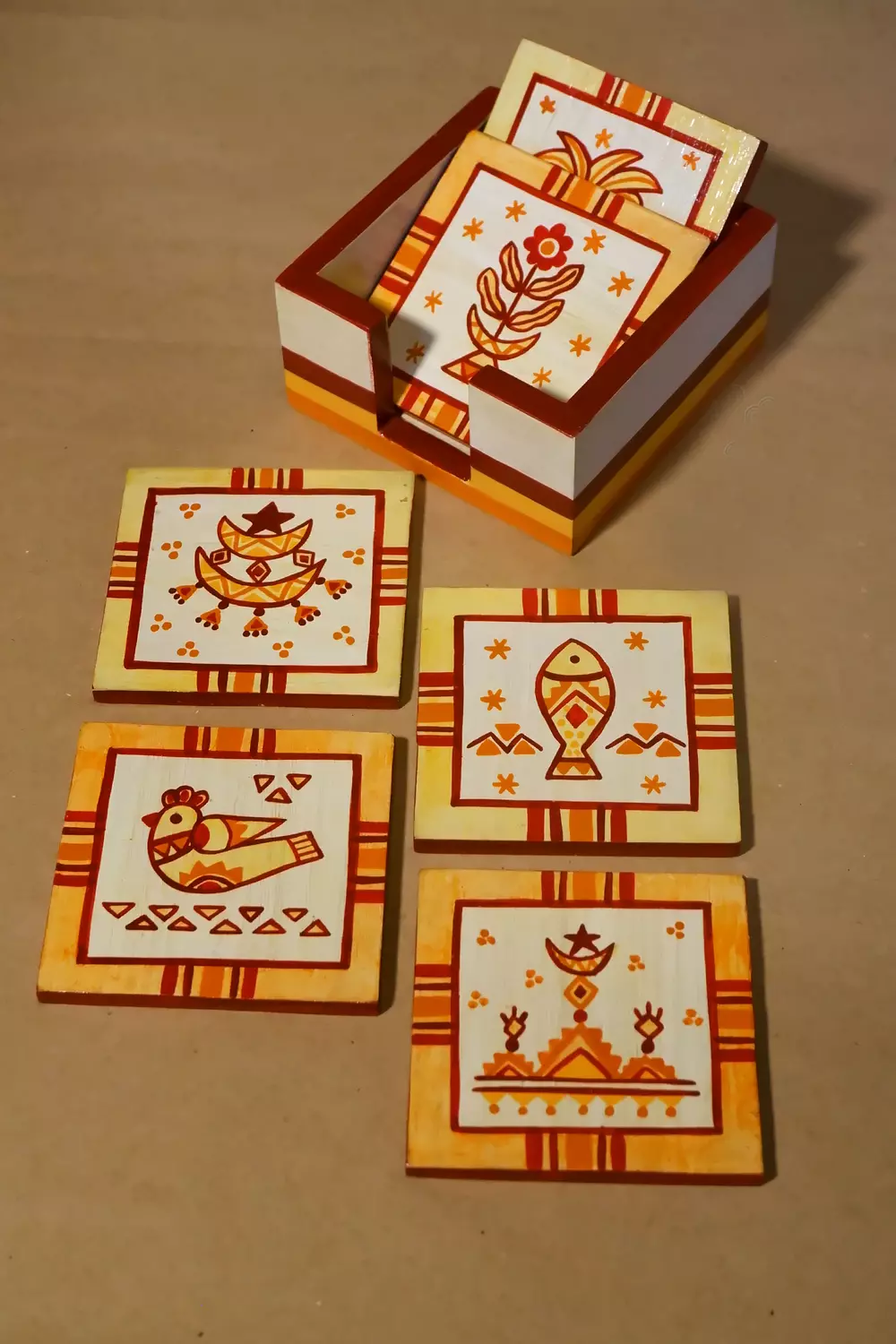 Sha3by orange Coaster set image