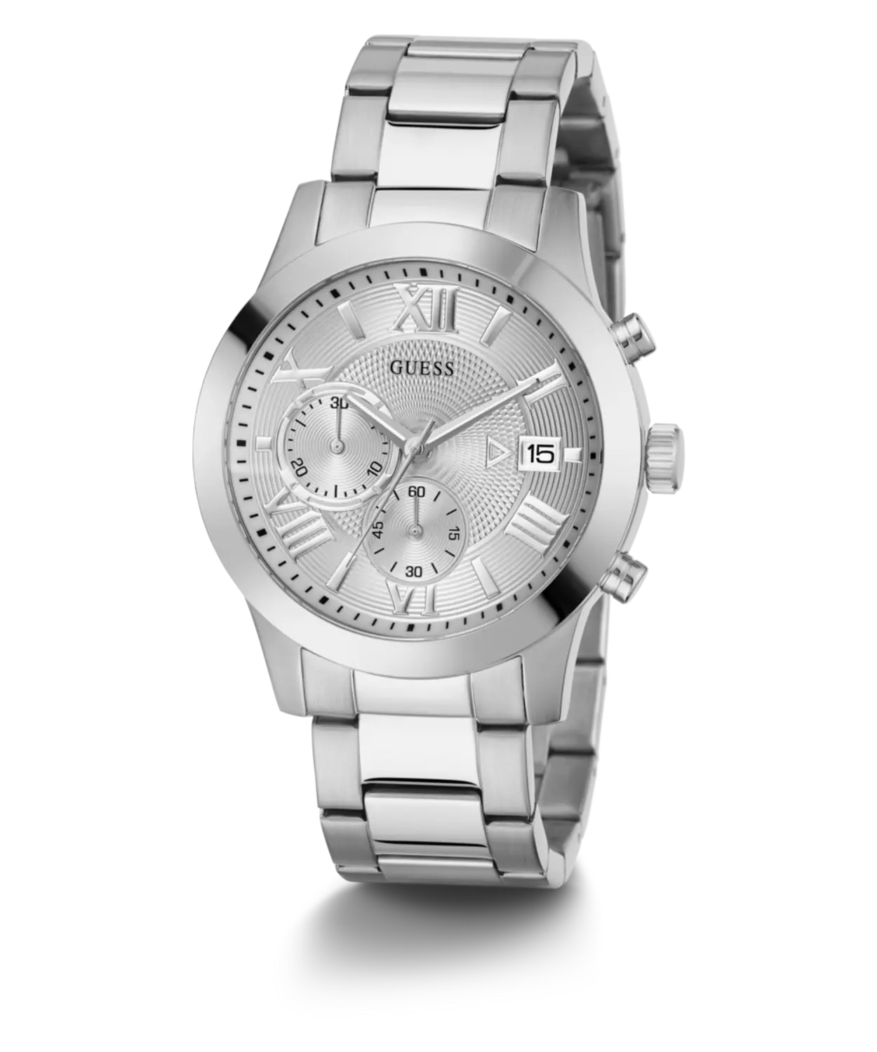 GUESS W0668G7 Men's  Watch Silver Tone Stainless Steel Bracelet 4