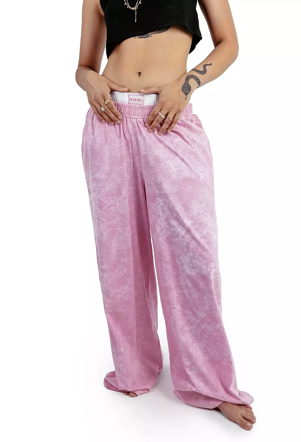 Bubble gum boxer sweatpants   1