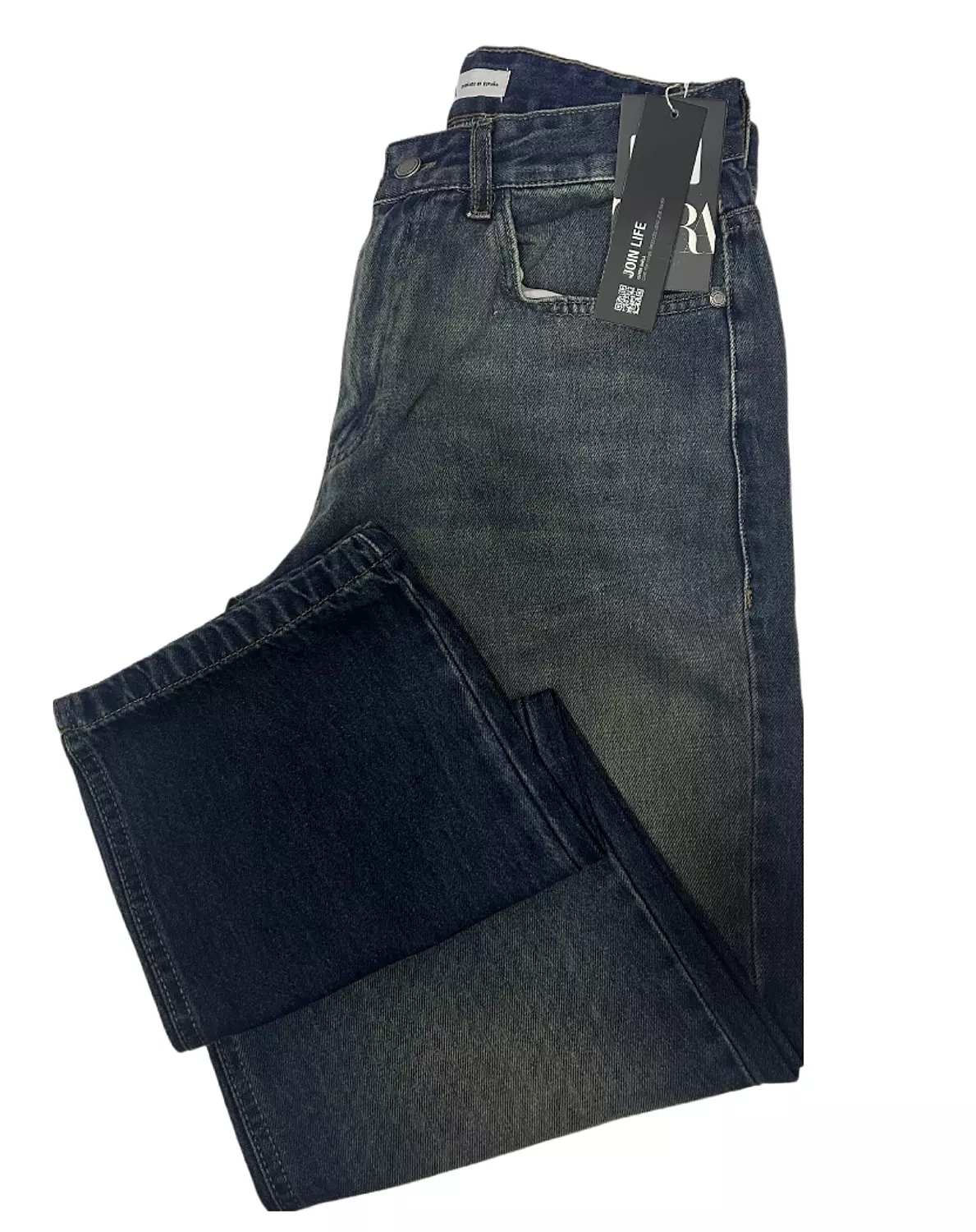 Zara Vintage Wash Straight Jeans image