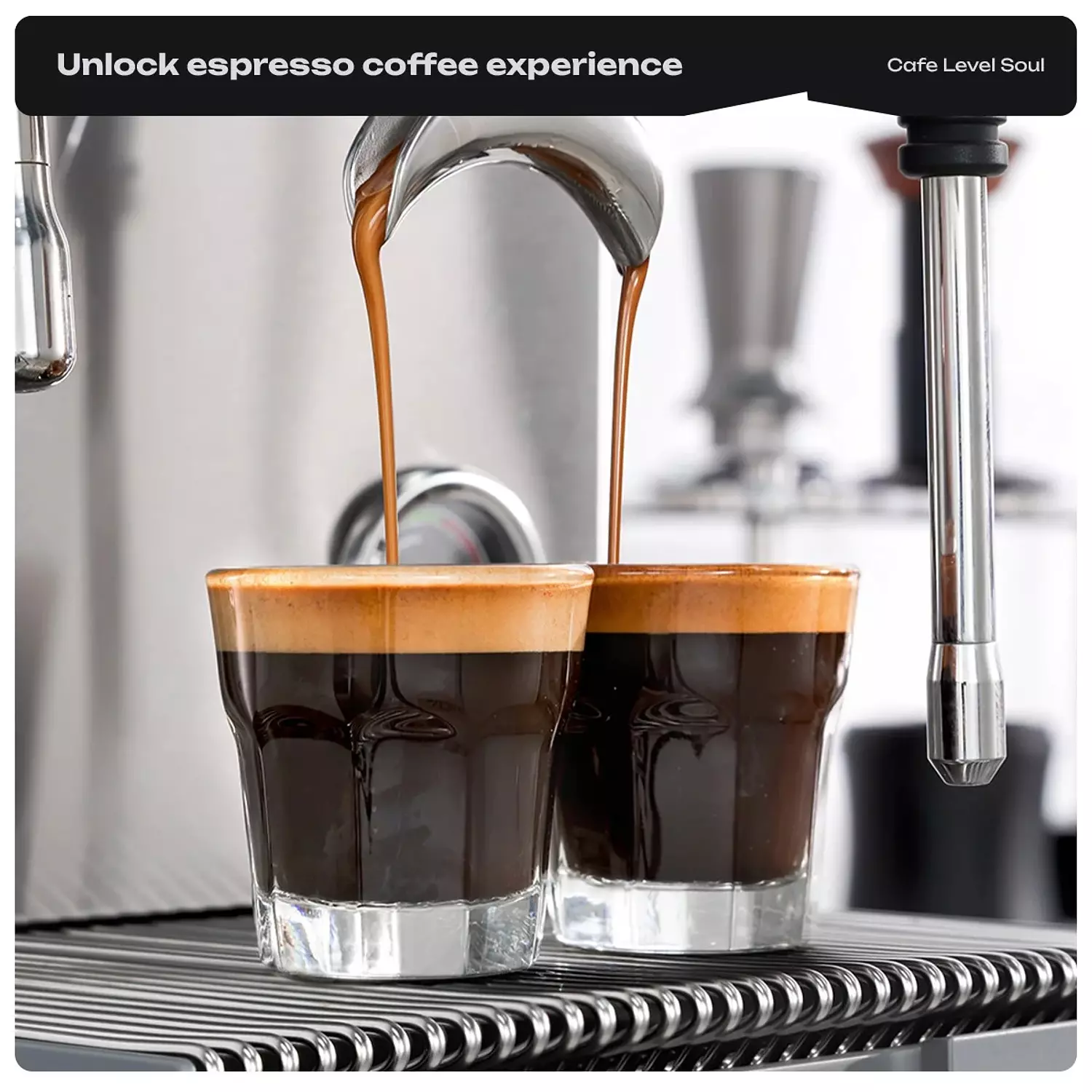 HiBREW H21 Dual Boiler Espresso Machine — Extraction Commander 3