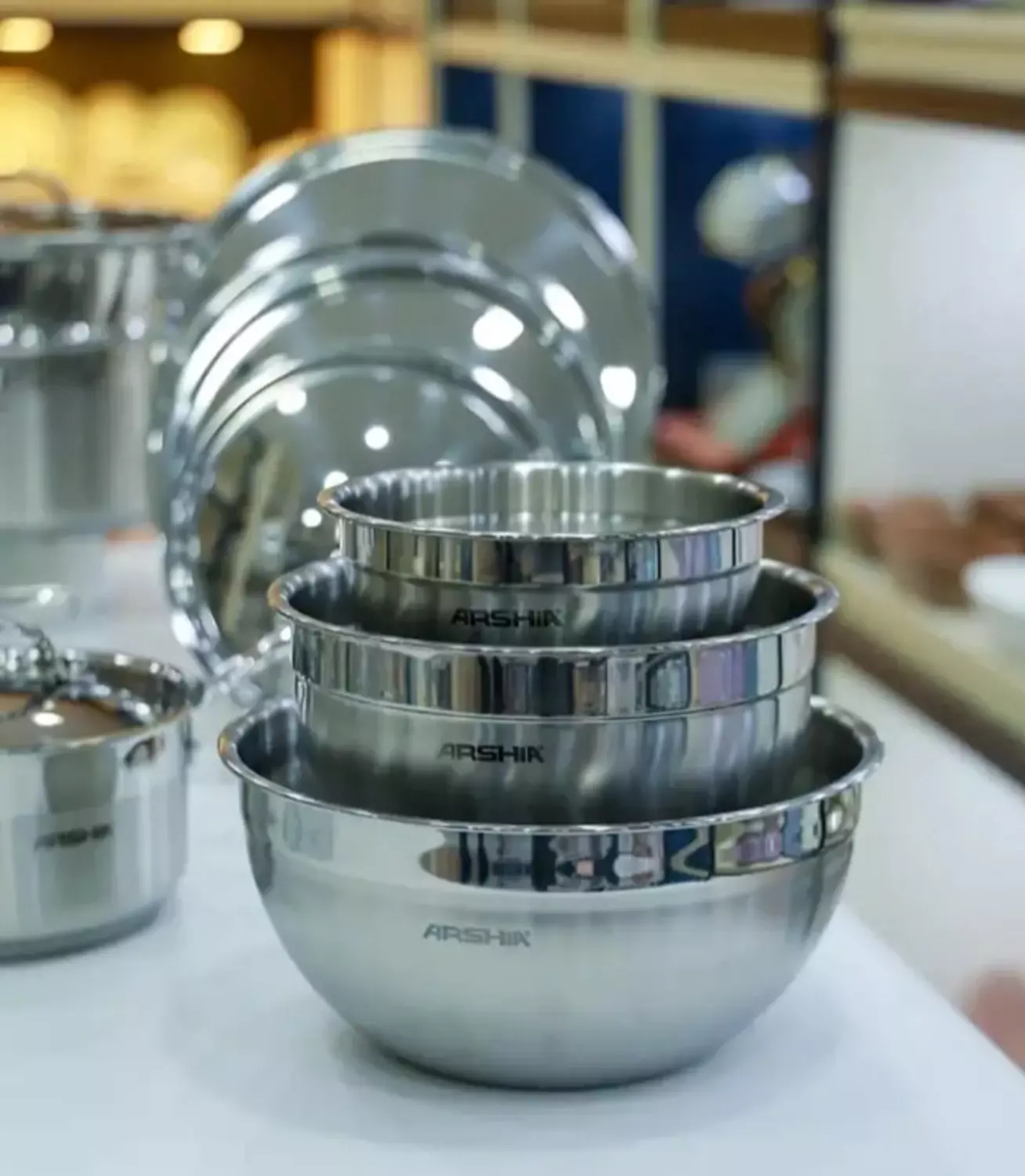 Arshia stainless steel cookware set, 21 pieces 6