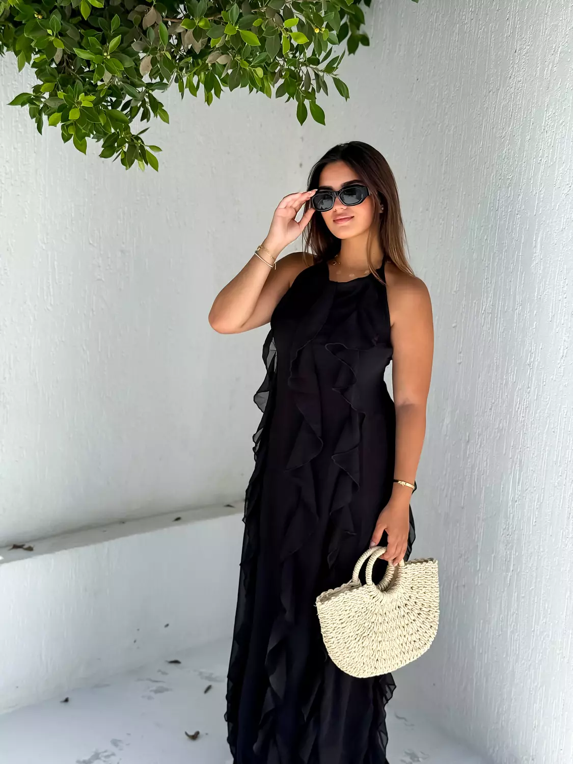 Dress maxi ruffle  2