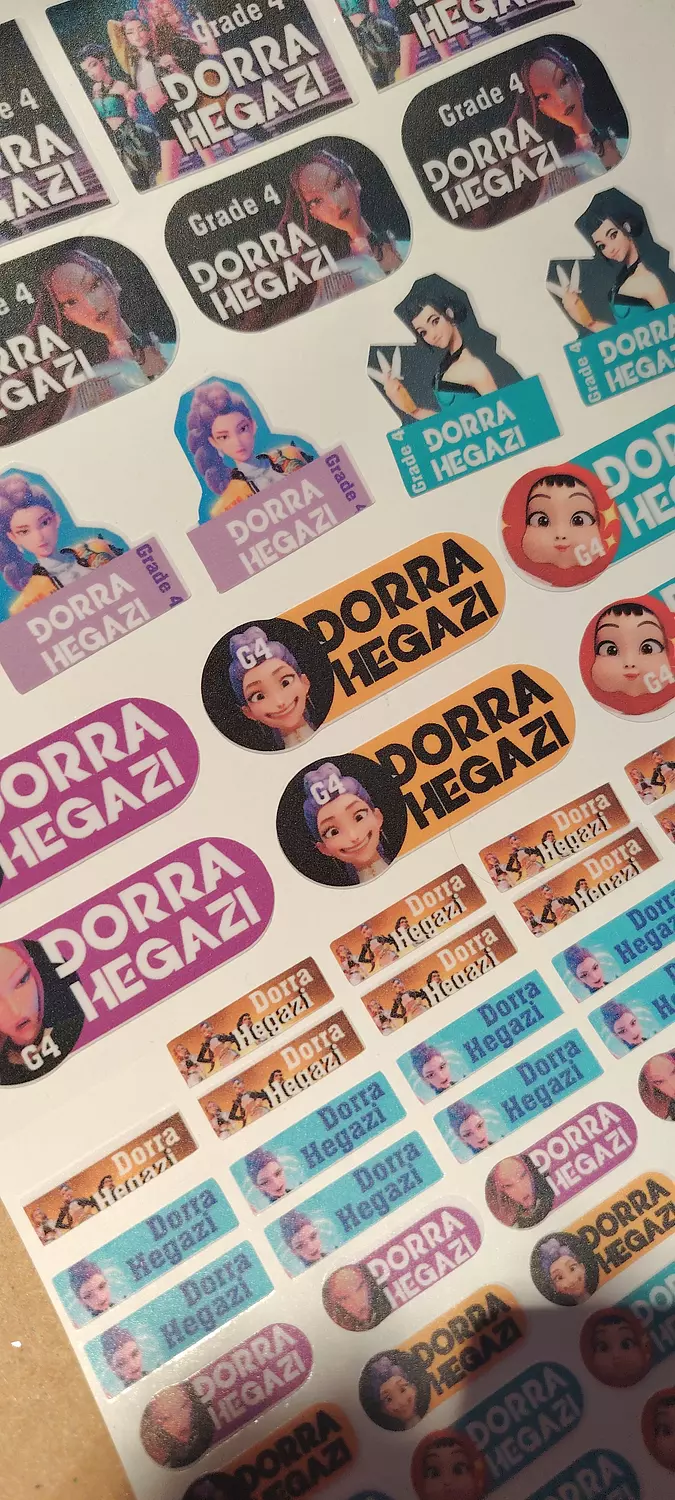 Kpop demon hunters School Labels Stickies image