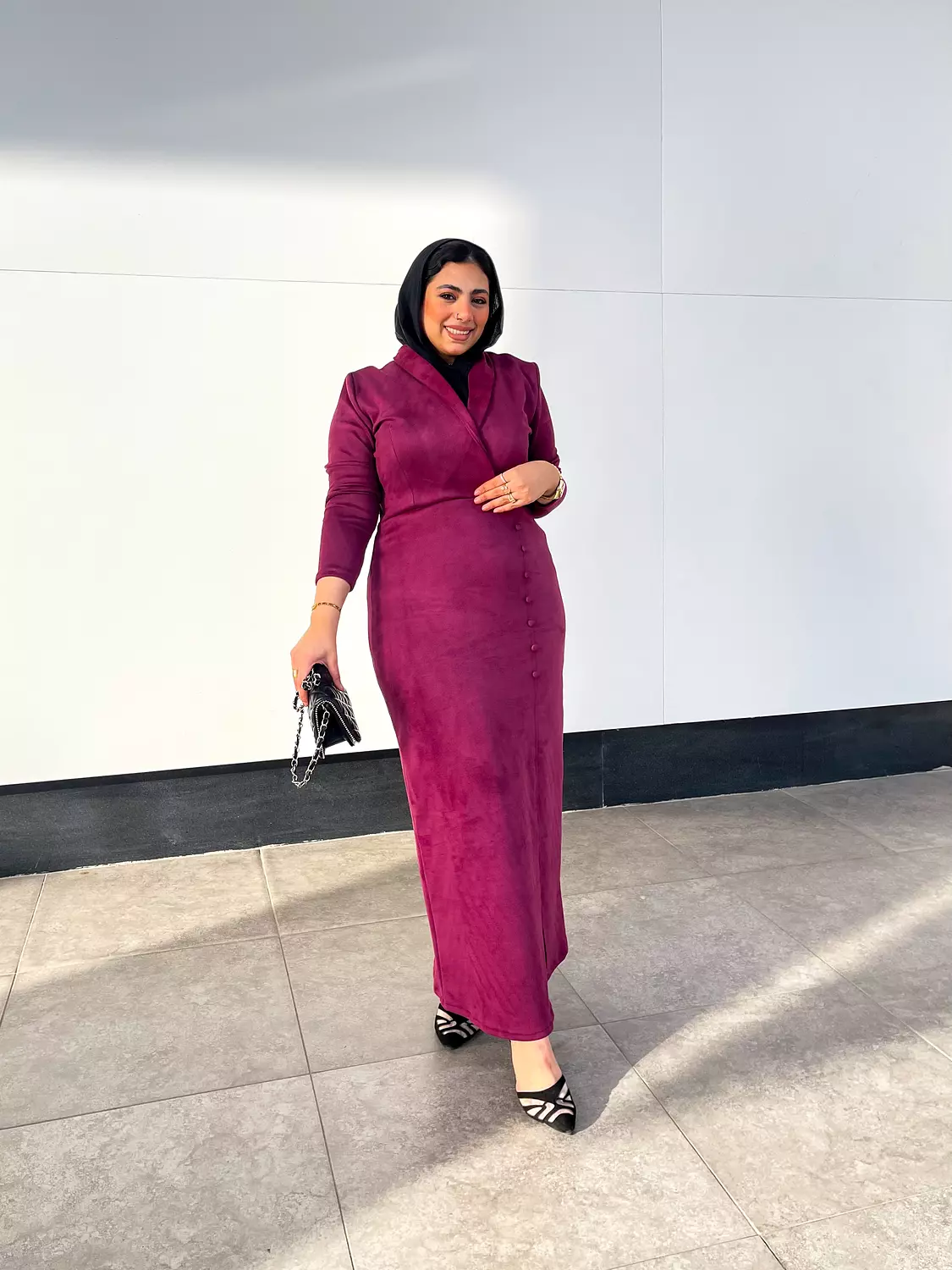 Blazer Dress (Burgundy color) 3