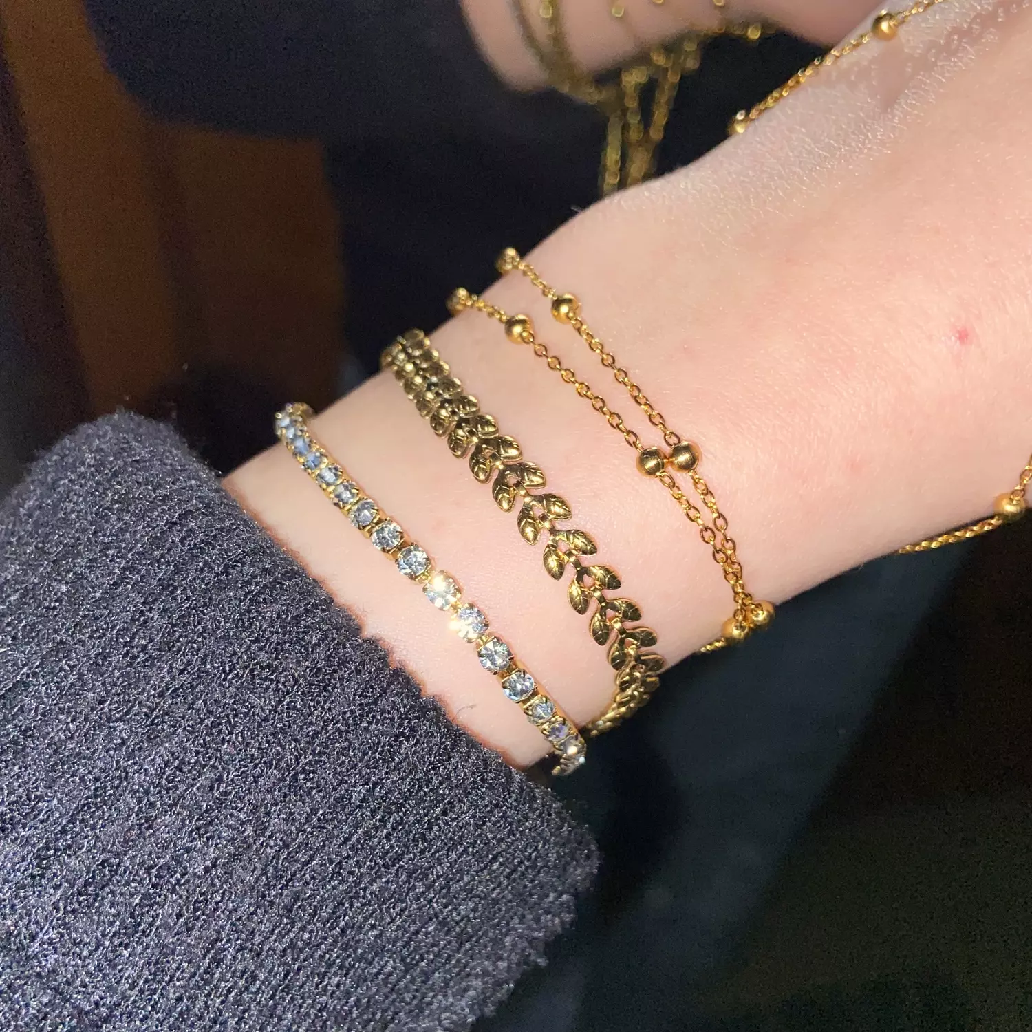 Crystal stainless steel bracelet  3
