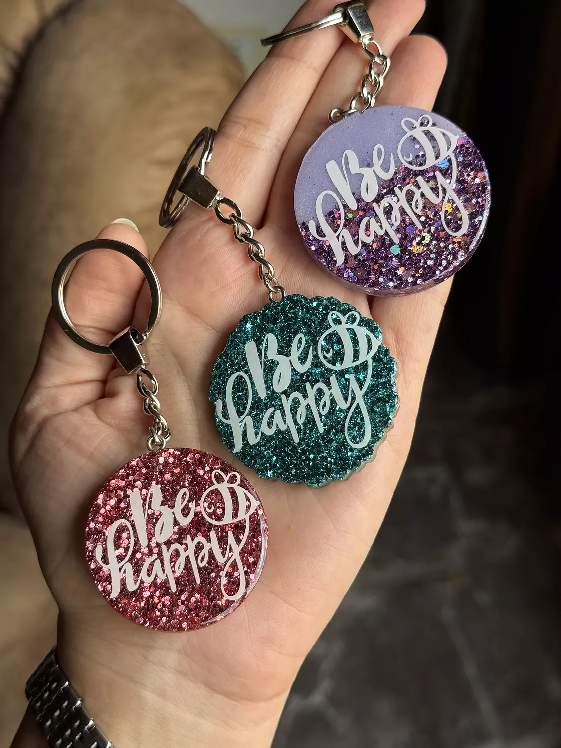 “ Be Happy “ Keychain ( By Order ) 2