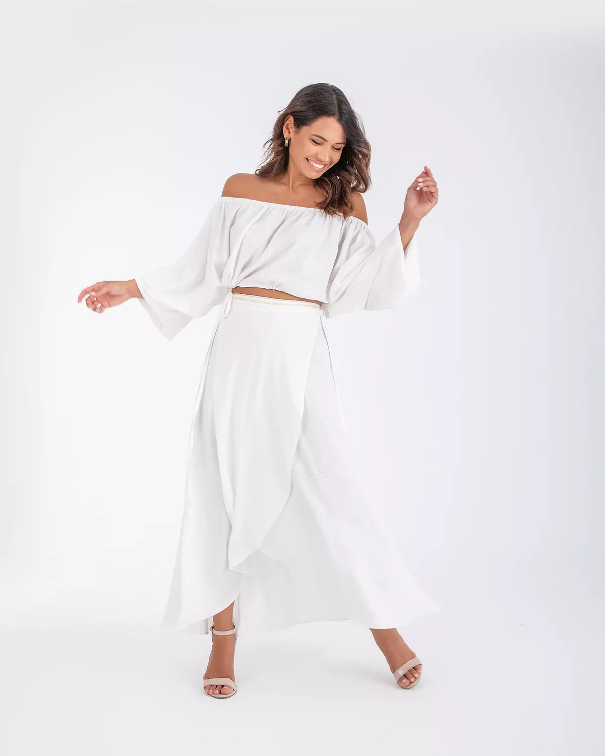 The crinkled QUEEN cropped top 6