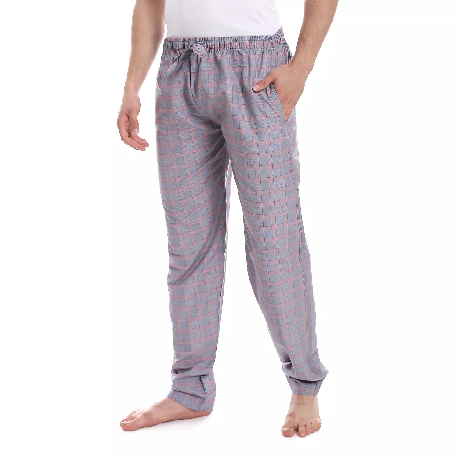 Shorto Pajama Pants - Red * Grey - 4042 image