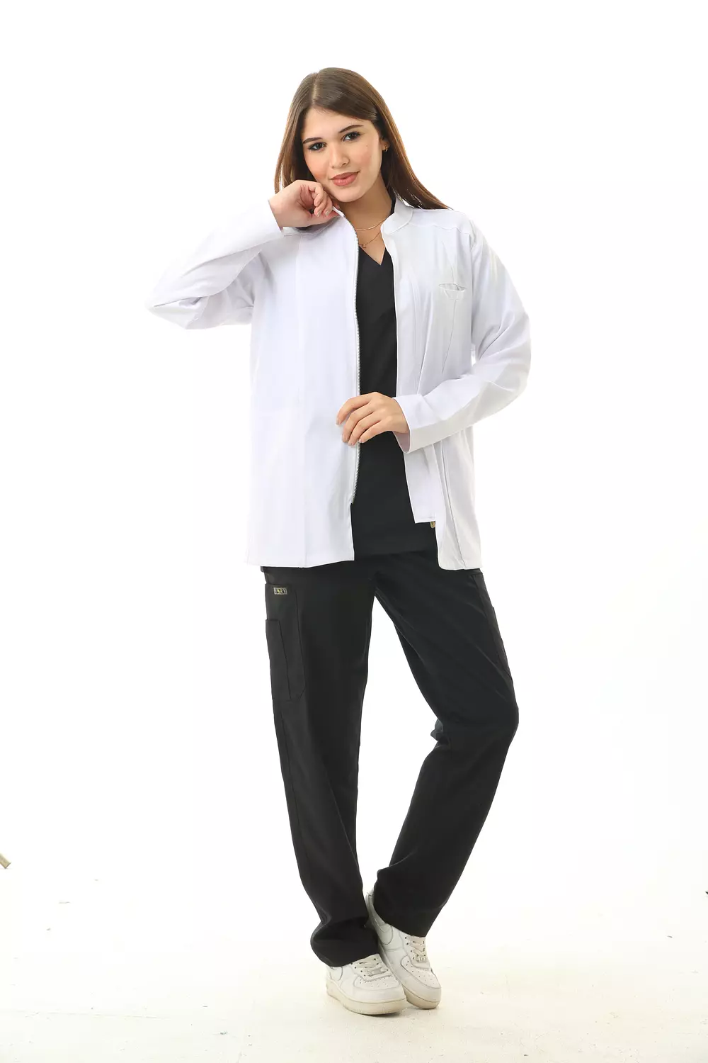 White Imperial Lab Coat 2