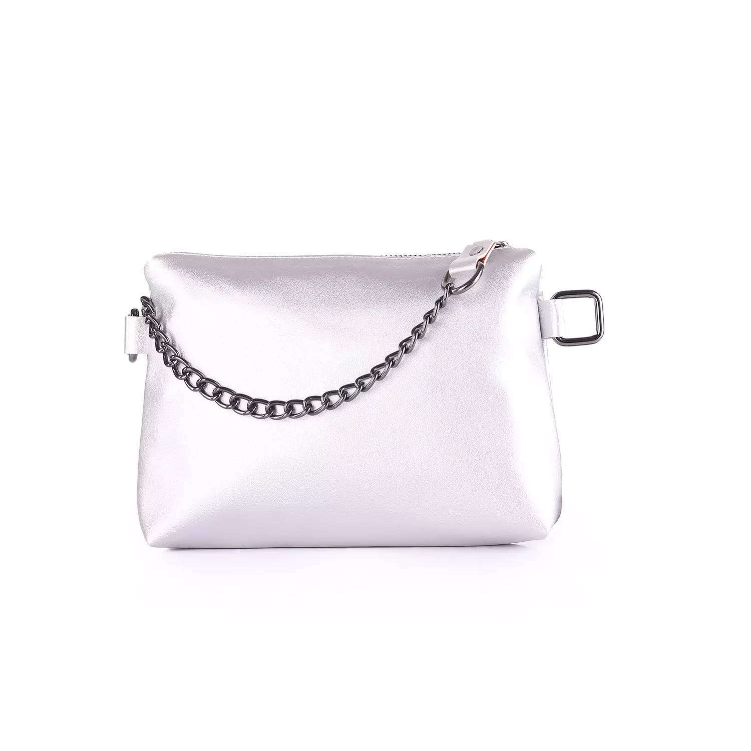 ST Leather Waist And Cross Bag-Silver 1
