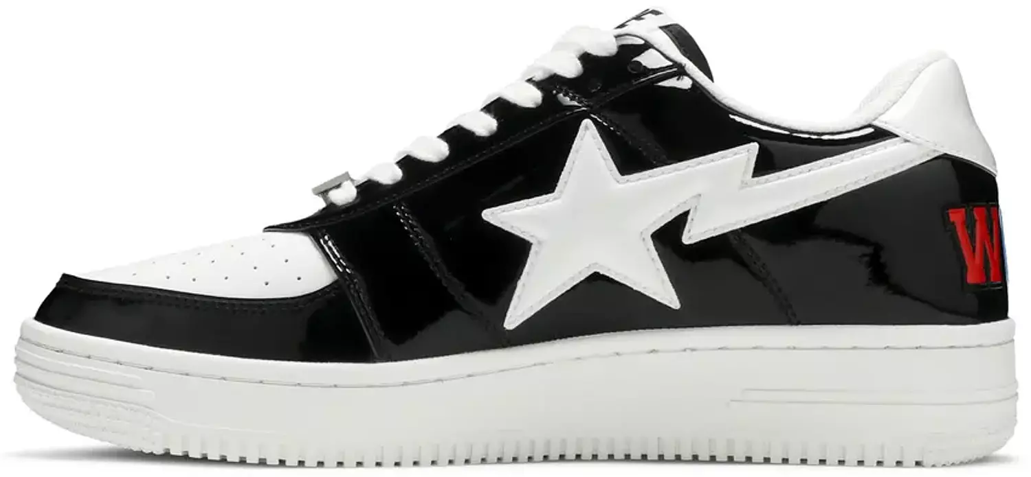 Bapesta shark black white  3