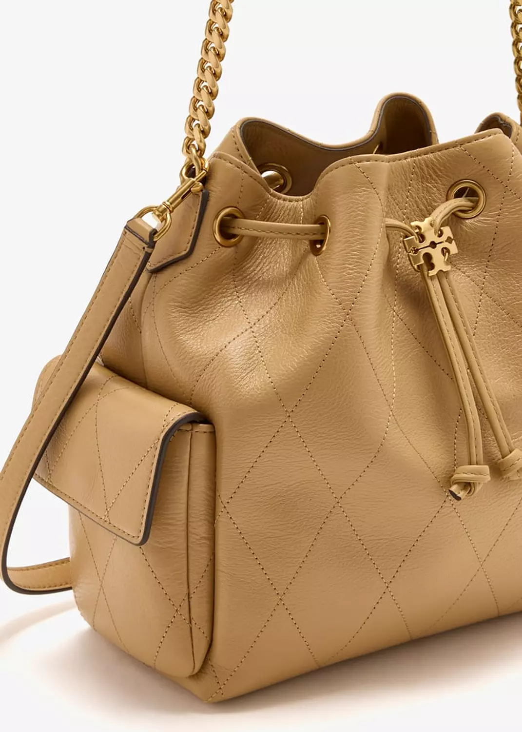 Tory Burch Charlie quilted drawstring bucket bag 2