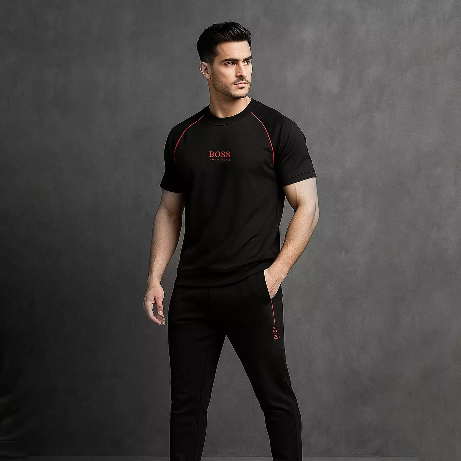 Tshirt Boss beyi Red hover image