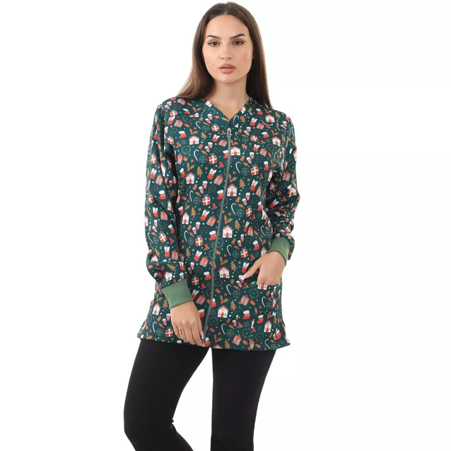 Green Christmas Lab Coat 8