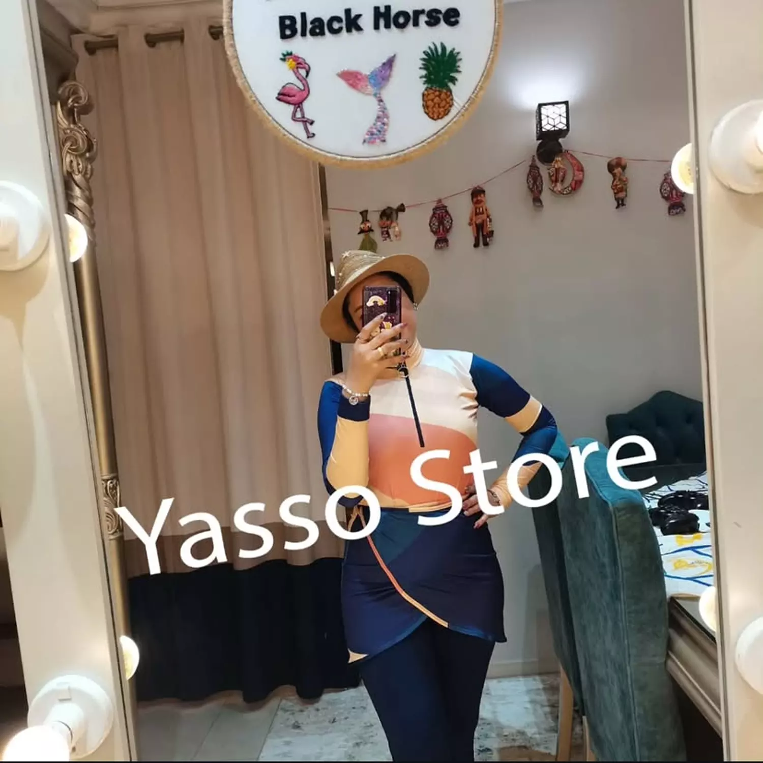 Blue flame burkini  2